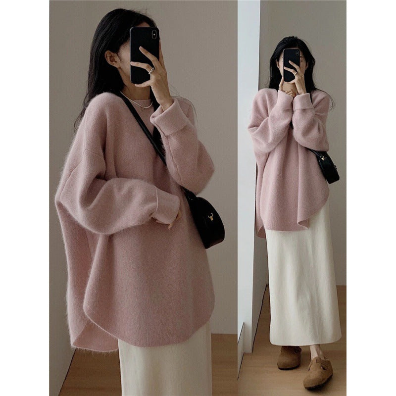 Pull surdimensionné cosy pour femmes en matériau doux Chic & Stil