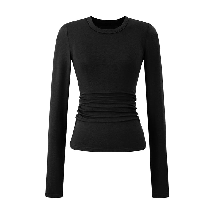 Lune London long sleeve blouse for women with gathers
