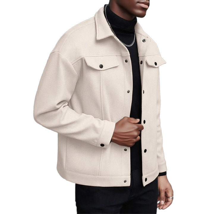 Casual transition jacket for men with practical pockets and modern collar Lune London