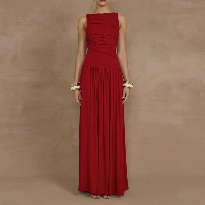 Robe maxi femme avec un drapé sophistiqué Chic & Stil