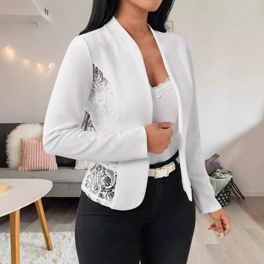 Elegant blazer jacket for women with lace and modern cut Lune London