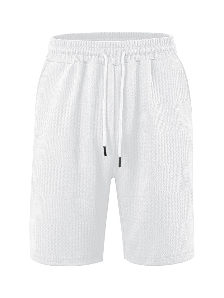 Men's Sporty Shorts with Innovative Texture and Elastic Waistband Lune London