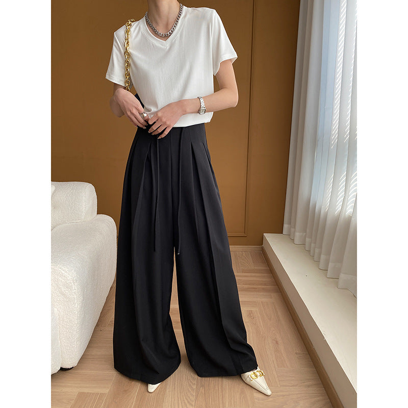 Ladies Elegant High-Waist Palazzo Pants Chic & Stil