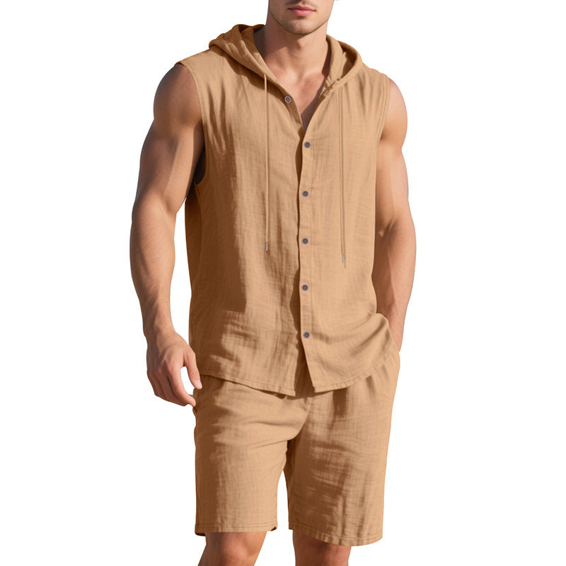 Casual hoodie t-shirt and shorts set Lune London for men