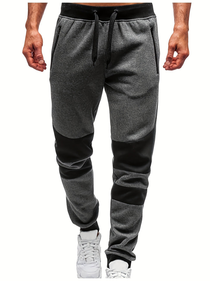 Men's casual sports pants in breathable material with contrasting details Lune London