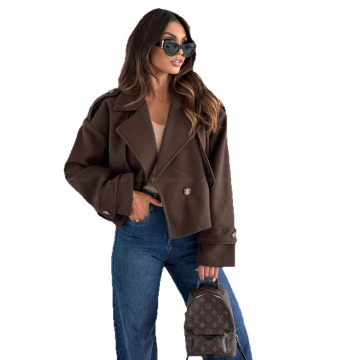 Oversized jacket for women with double row of buttons Lune London