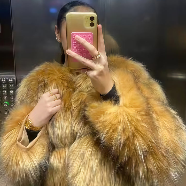 Ladies Lune London Faux Fur Jacket