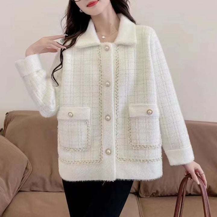 Veste élégante pour femmes avec un motif pied-de-poule intemporel Chic & Stil