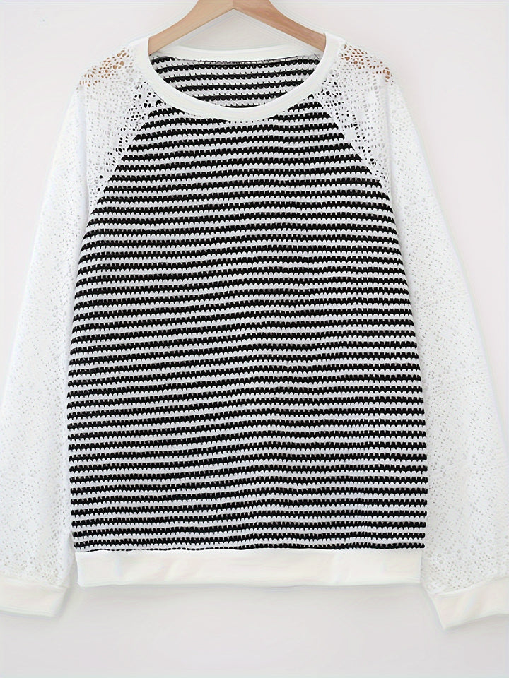 Women's sweater with lace sleeves Lune London