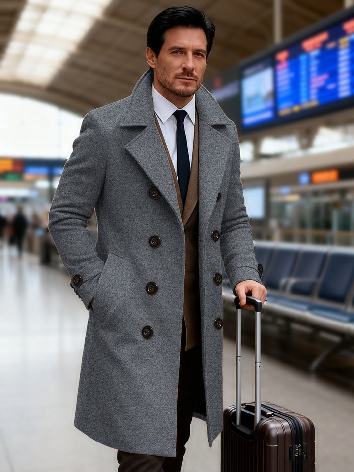 Elegant double tunnel coat for men Lune London