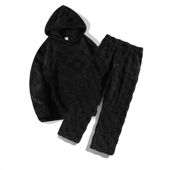 Women's plush sweatshirt set with hood and great wearing comfort Lune London