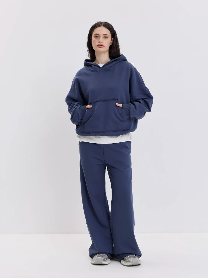 Oversized hoodie and chic and stylish puff pants