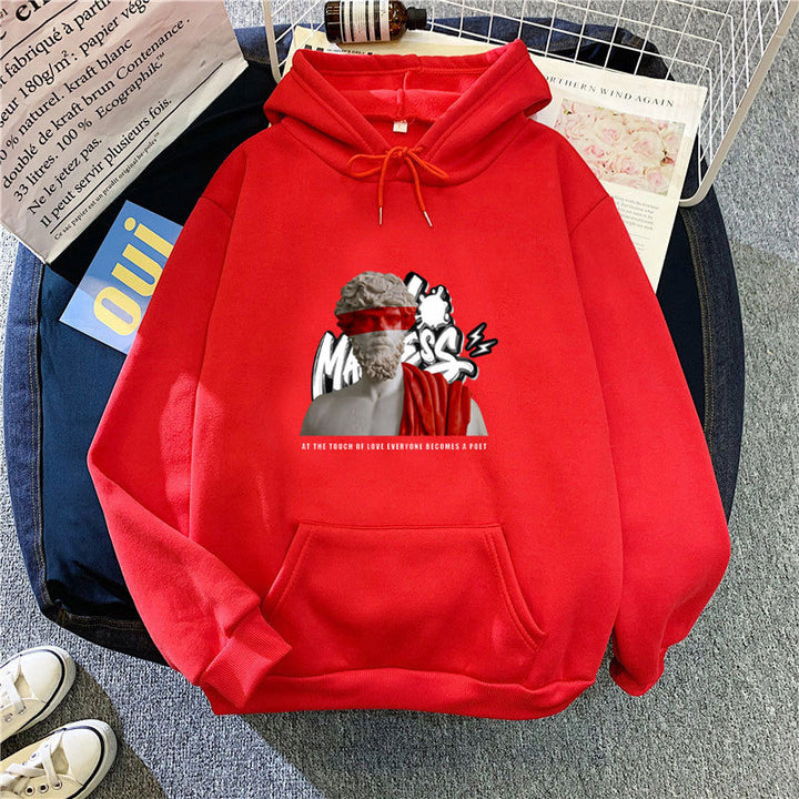 Women’s hoodie with modern graphic print and inspiring lettering Chic & Stil