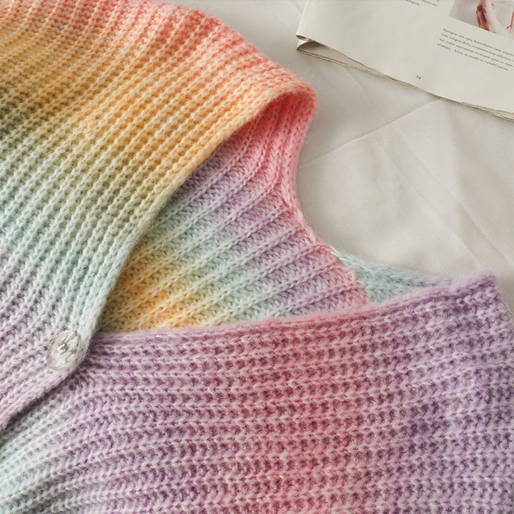 Women V-neck gradient vest chic and style