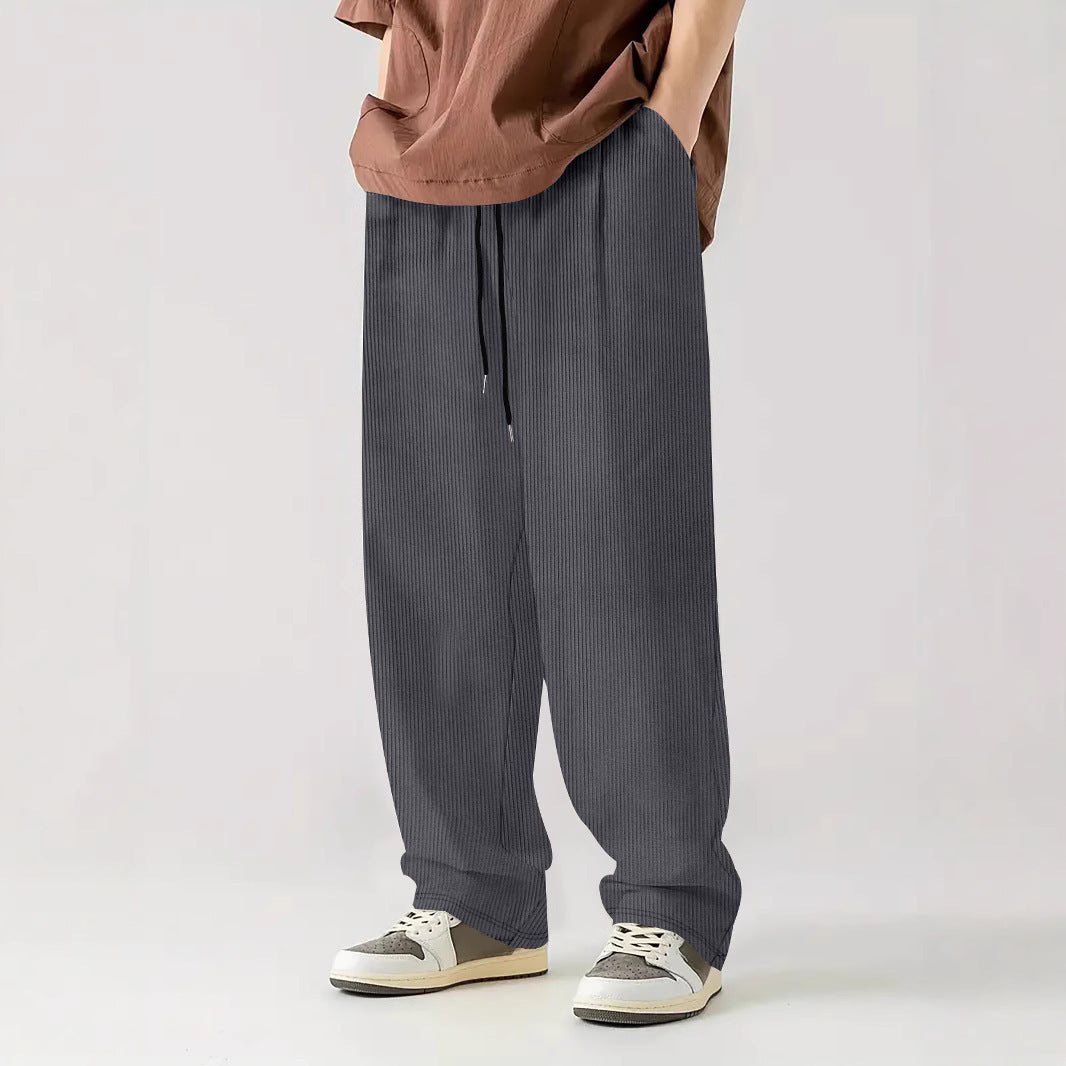 Men Comfortable Ribbed Pants Lune London
