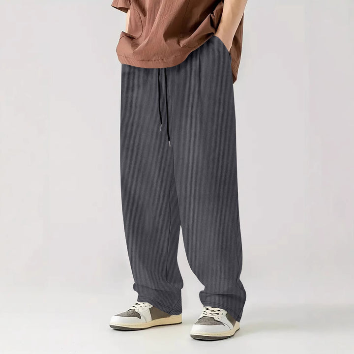 Men Comfortable Ribbed Pants Lune London