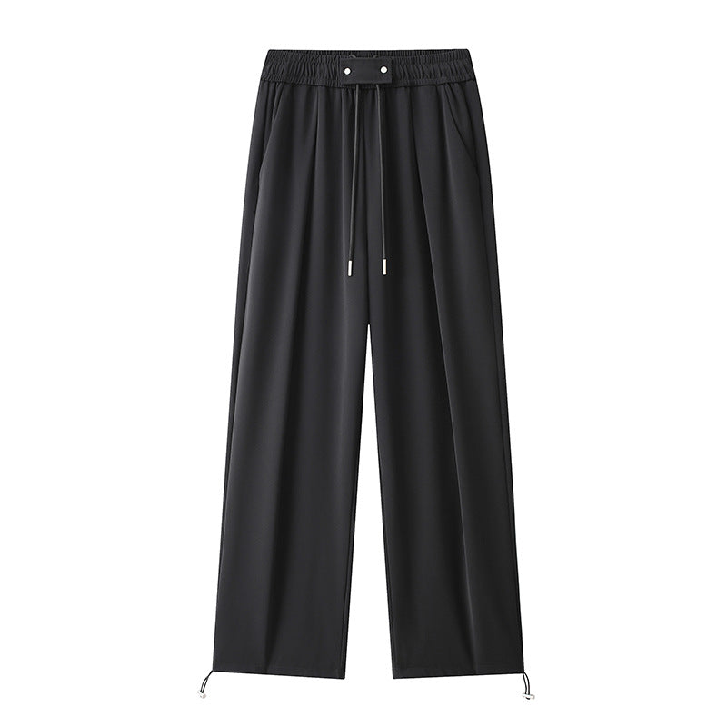 Loose leisure pants for women with elastic waist and adjustable drawstring Lune London