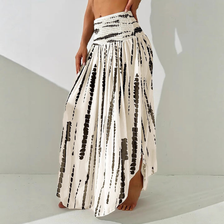 Ladies Long and Airy Skirt with an Innovative Striped Pattern Lune London