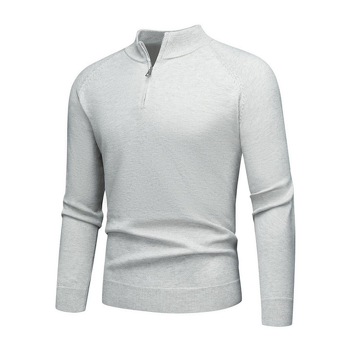 Fashion sweater for men with a short zipper Lune London