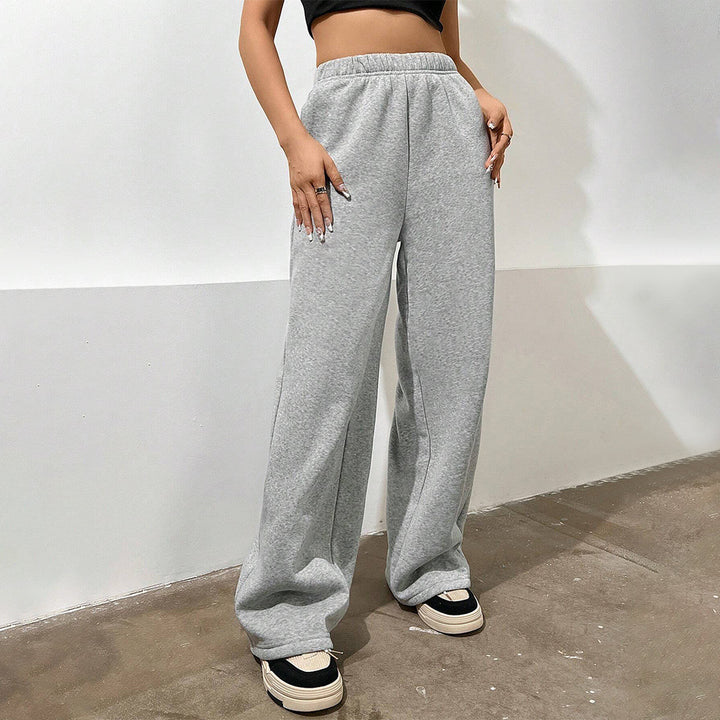 Pantalon de jogging large pour femmes avec taille élastique Chic & Stil