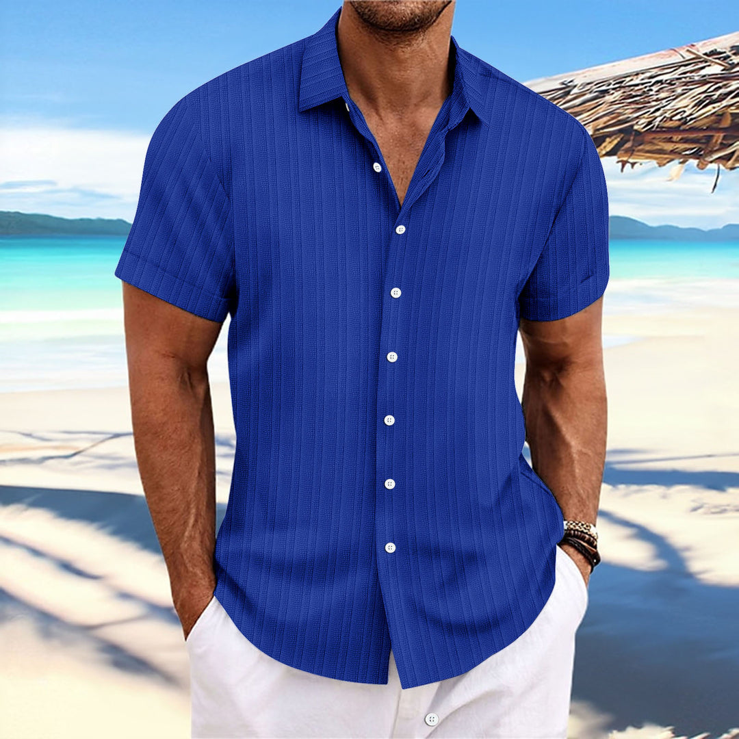 Casual short-sleeved striped shirt for men Lune London
