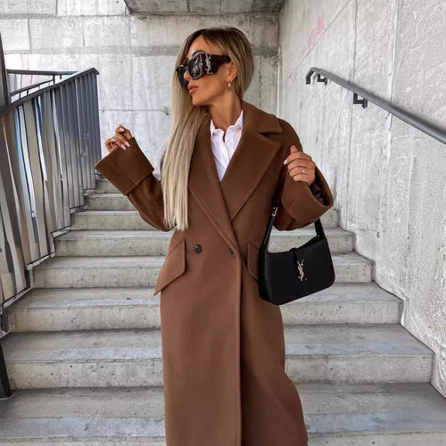 Women Oversized Wool Coat Elegant Lune London