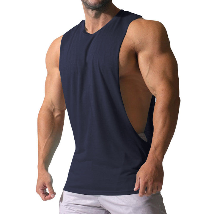 Men's sleeveless sports shirt with deep back neckline and breathable material Lune London