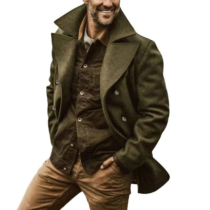 Men Elegant Peacoat Lune London