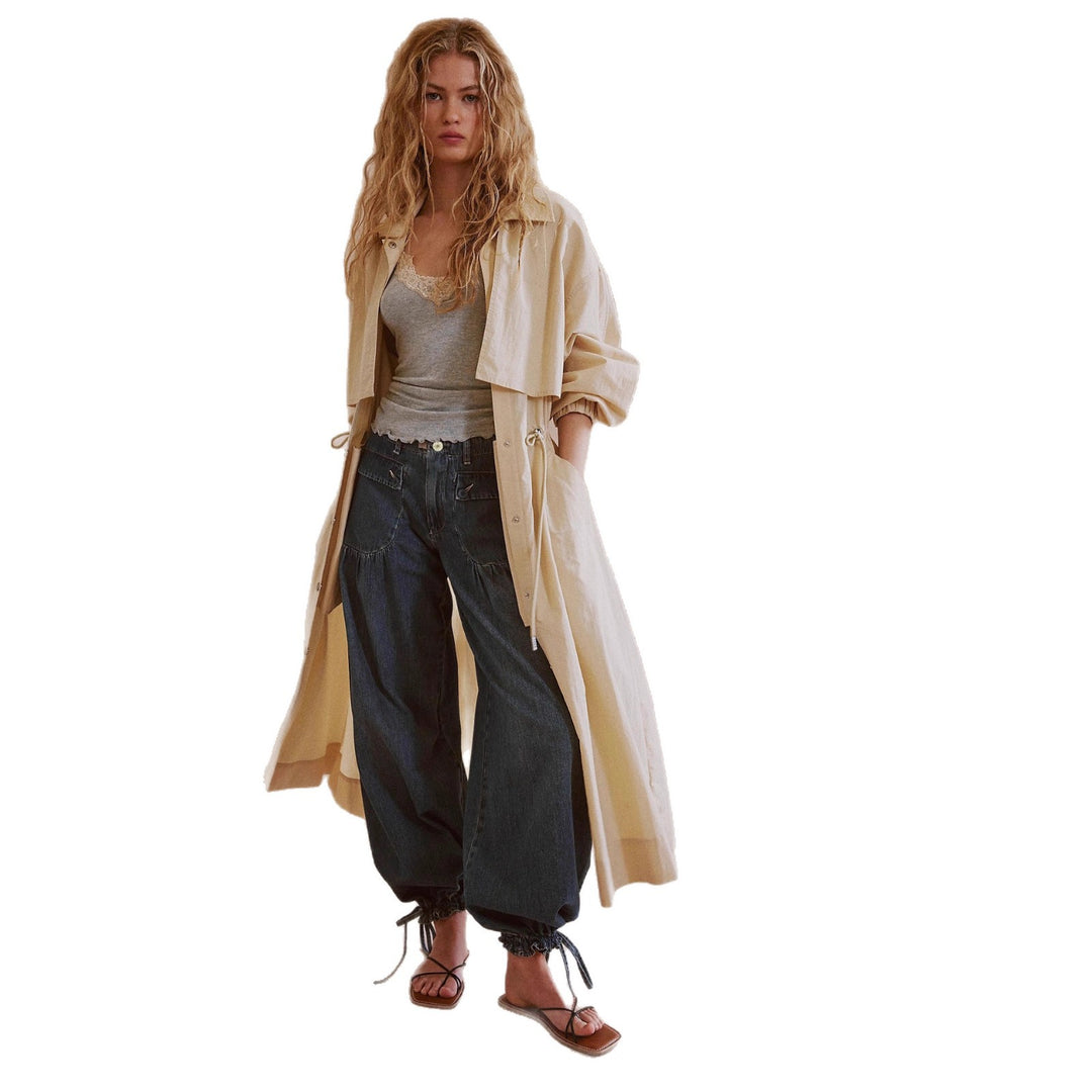 Women's casual cargo jacket with quilted design and practical pockets Lune London