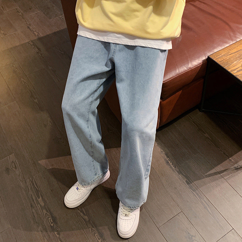 Casual cargo pants for men with wide legs and elastic waistband Lune London