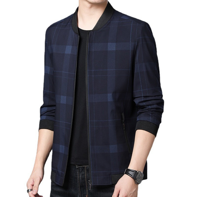 Checked fashion jacket for men with innovative cut Lune London