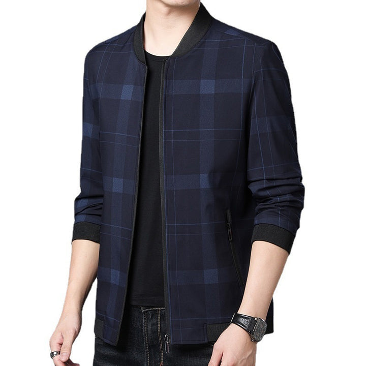 Checked fashion jacket for men with innovative cut Lune London