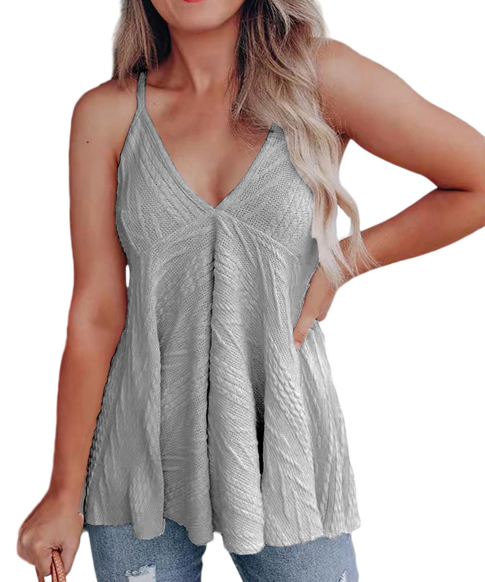 Women casual frill top with V-neck Lune London