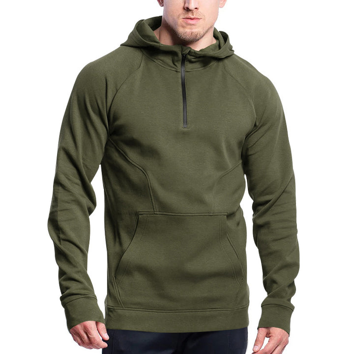 Functional hoodie for men with zipper and practical kangaroo pocket Lune London