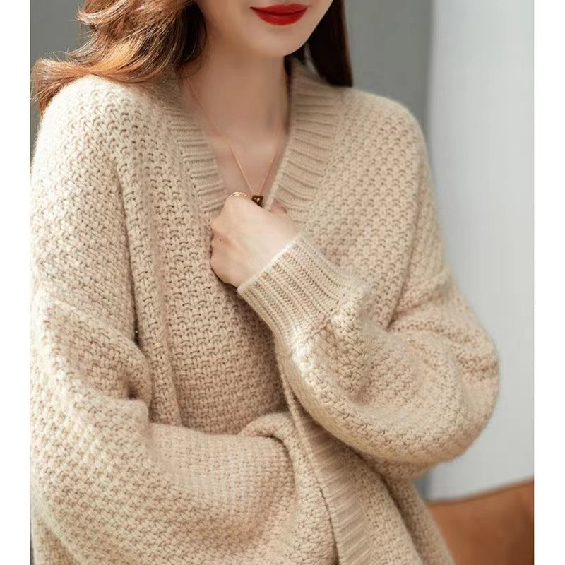 Gilet en tricot décontracté pour femme avec coupe oversize et textures spéciales Chic & Stil