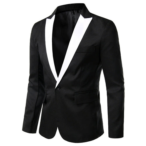 Men's Elegant Tuxedo Blazer with Satin Collar Lune London