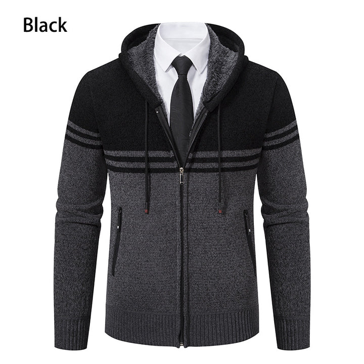 Trendy hooded jacket for men with structured design and features Lune London