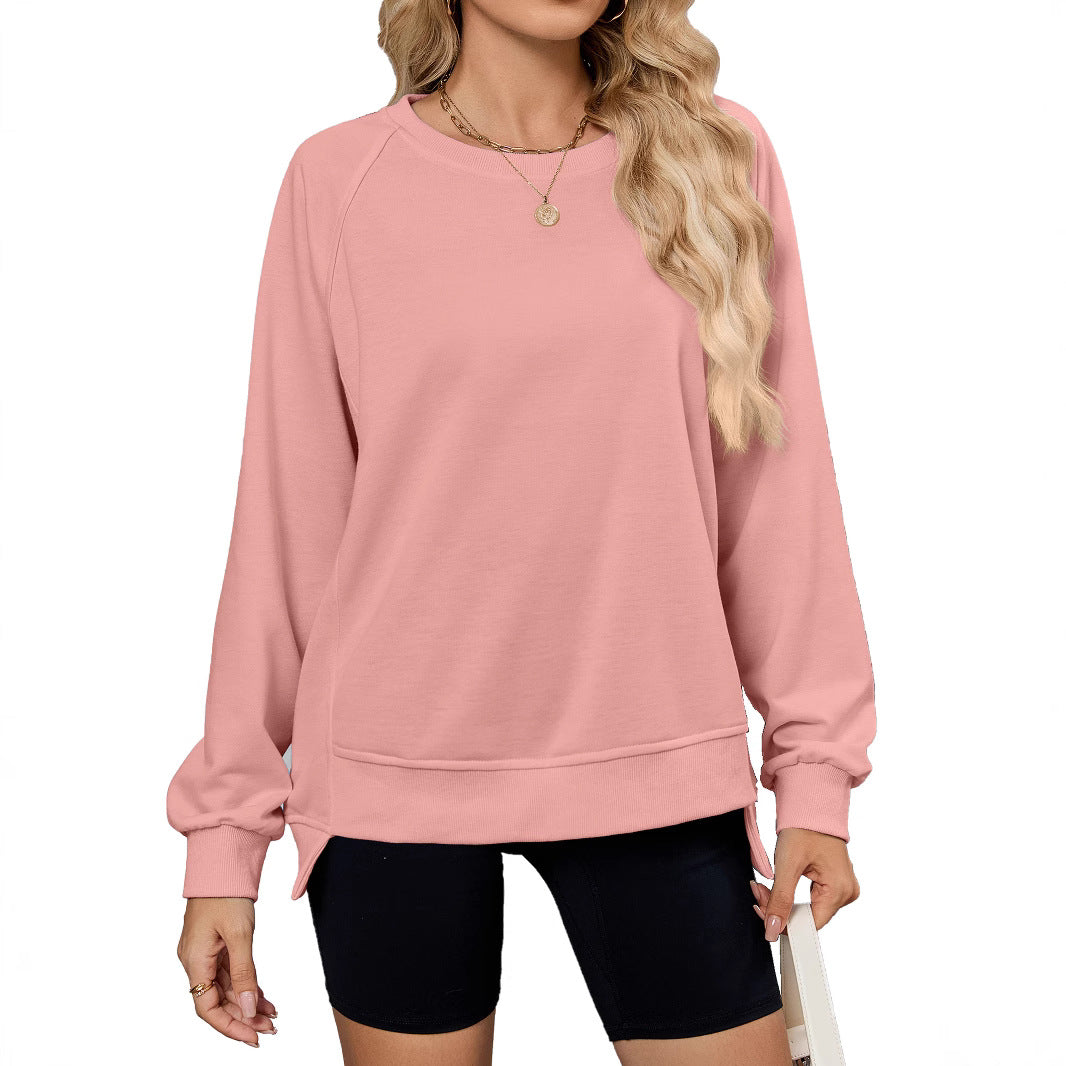 Casual sweatshirt for women with side slits and casual cut Lune London