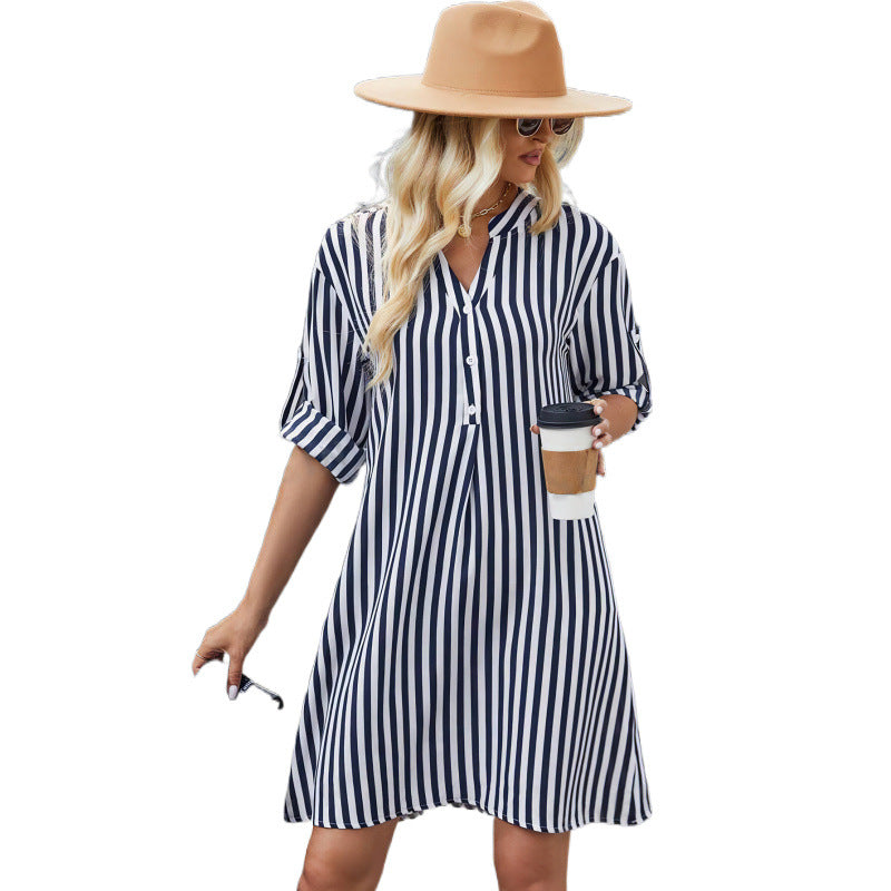 Striped shirt dress for women Lune London