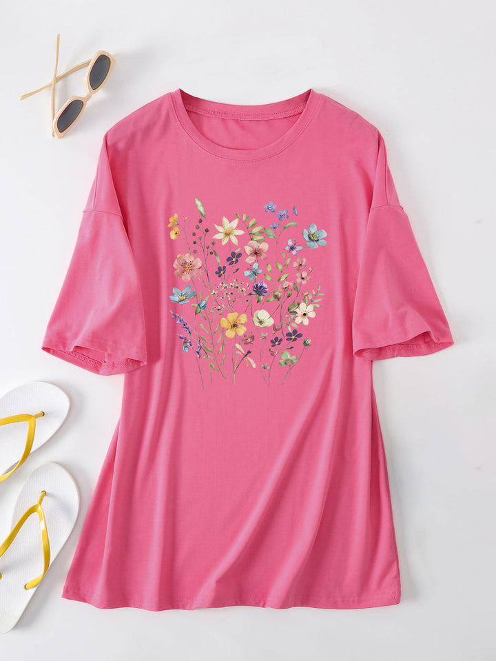 Chemisier d'été décontracté pour femmes avec imprimé floral Chic & Stil