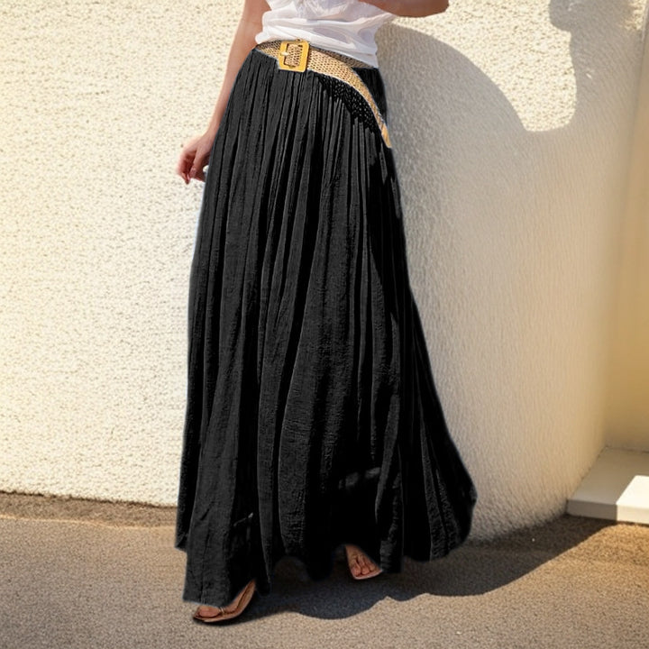Maxi skirt for women with a flowing cut and elastic waist Lune London