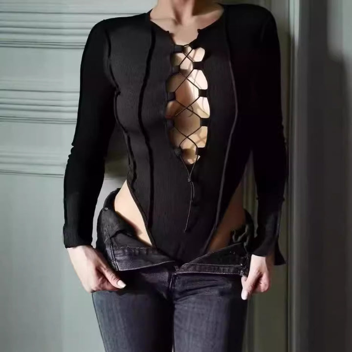 Stylish long sleeve bodysuit for women Lune London