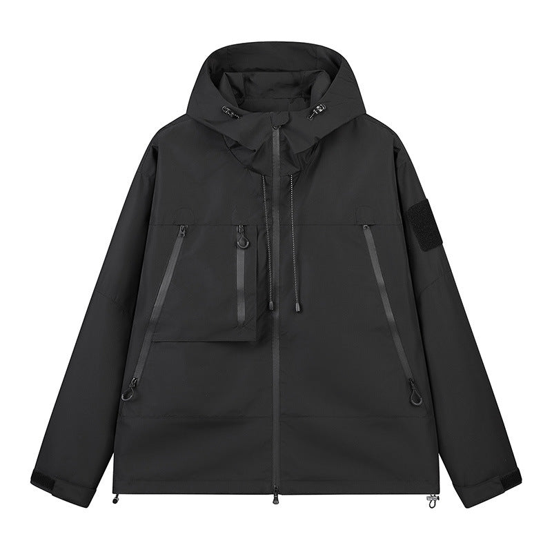 Ladies versatile outdoor jacket with adjustable hood system and innovative ventilation solutions Lune London