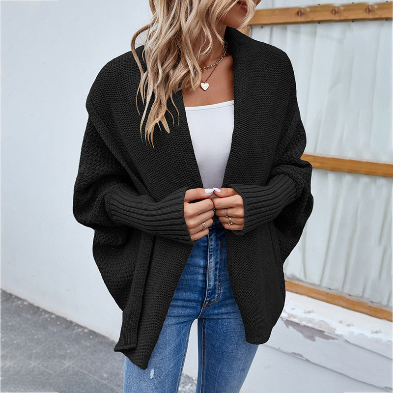 Open-cut cardigan for women with puff sleeves Lune London