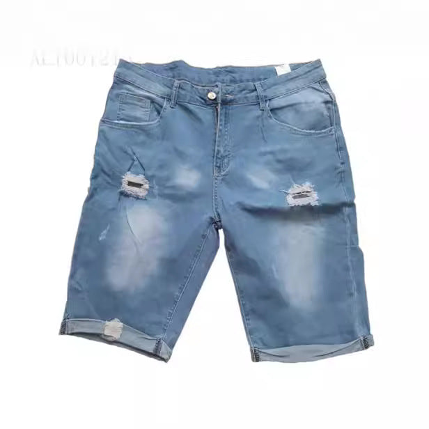 Men's Destroyed Jeans Shorts Lune London