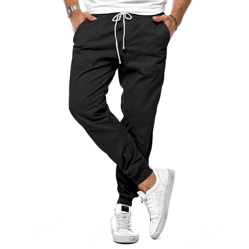 Men's cargo jogger pants with elastic waist and convenient pockets Lune London