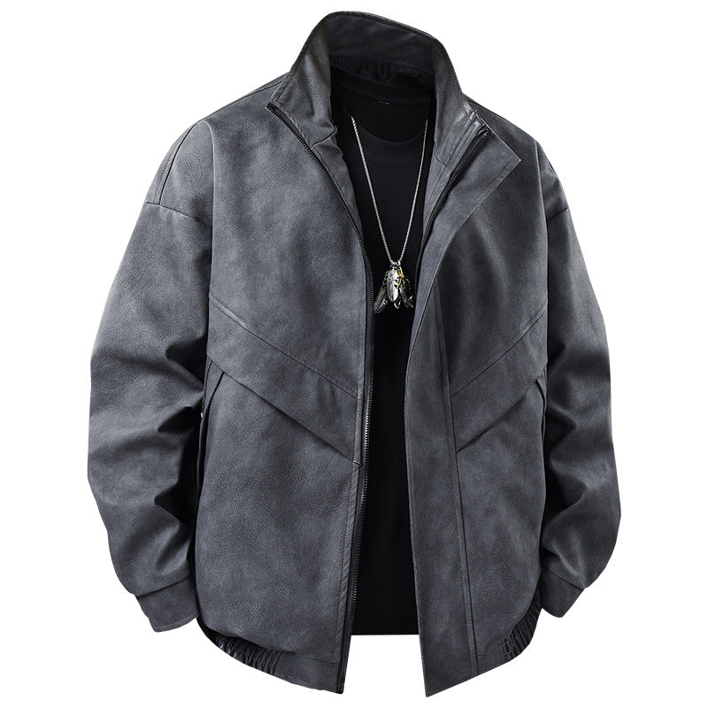 Modern leisure jacket for men with asymmetric cut and functional pockets Lune London