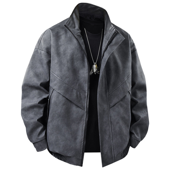 Modern leisure jacket for men with asymmetric cut and functional pockets Lune London