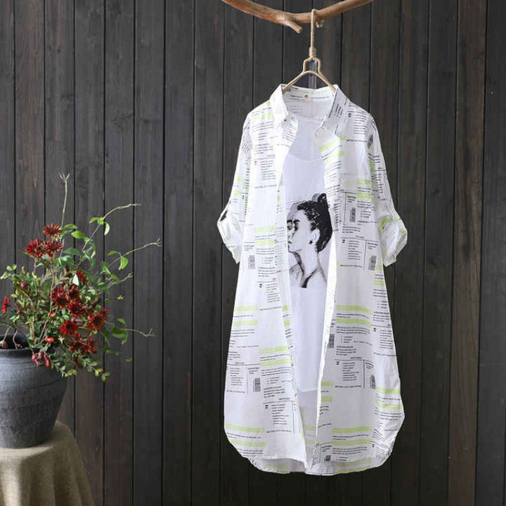 Lightweight printed kimono jacket for women Lune London