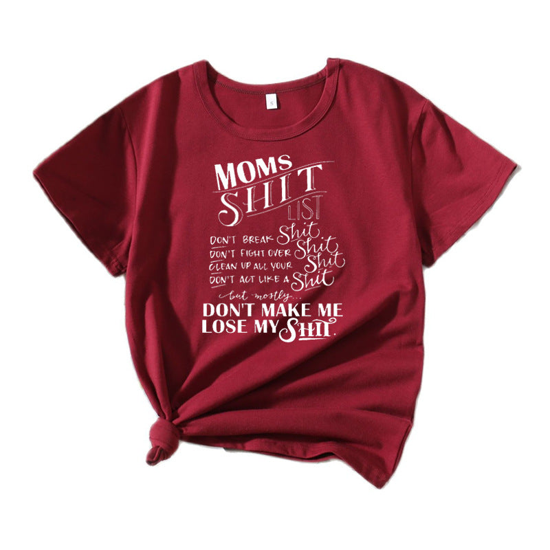 Women Casual Graphic T-shirt Lune London 1751262401